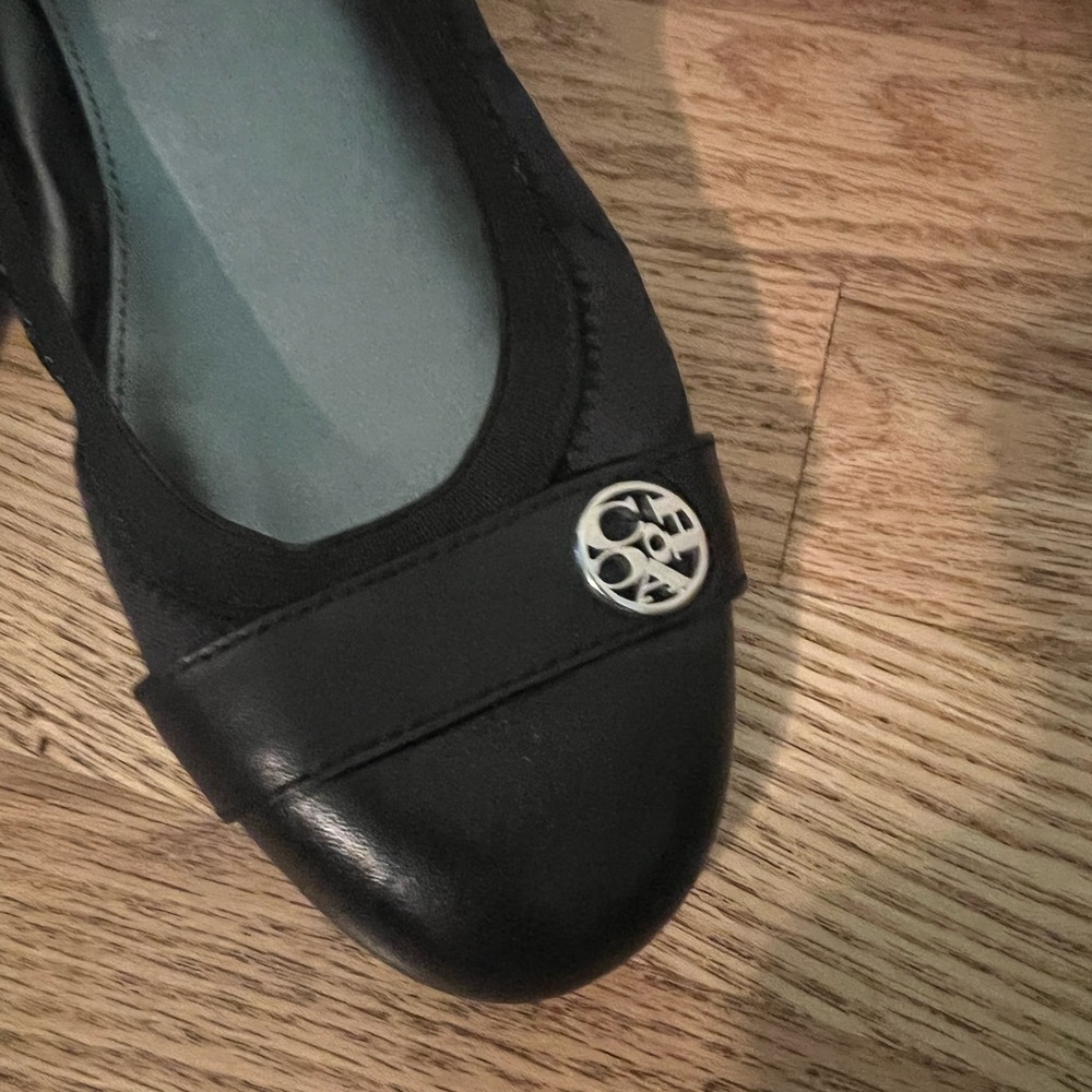 Coach Black Ballet Flats with Logo Accent - Picture 7 of 7